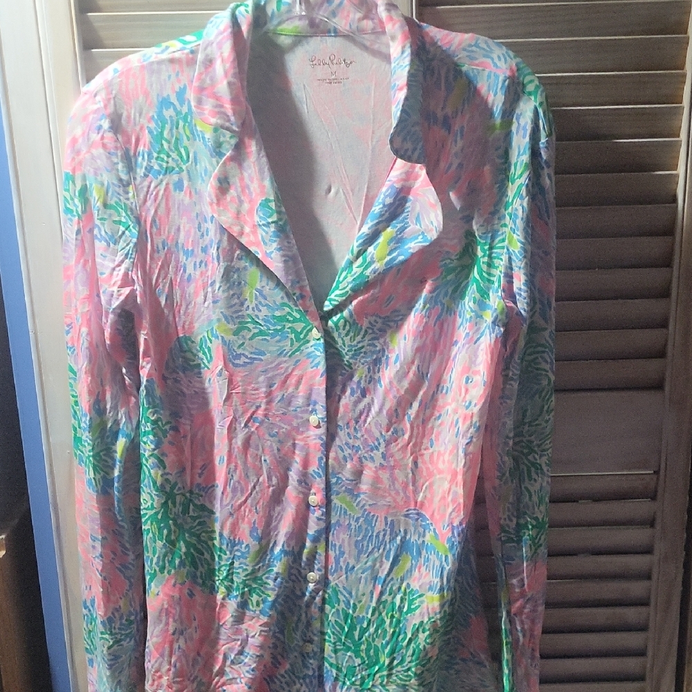 Lilly Pulitzer Multicolor Patterned Shirt